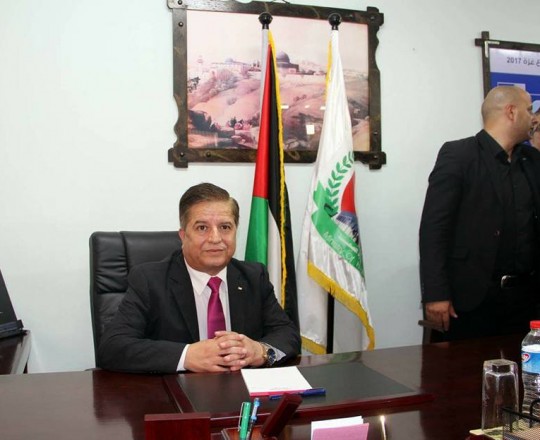 لحظة تسلّم وزير الصحة د.جواد عوّاد مهامه في مقرّ وزارته بقطاع غزة 