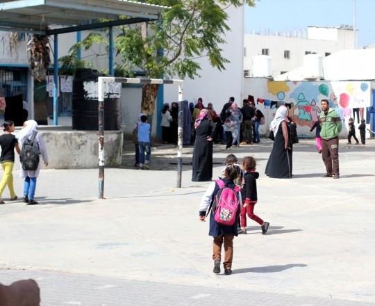 مدرسة لإيواء مشردي عدوان 2014 بقطاع غزة