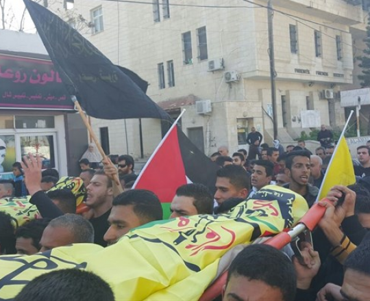 من جنازة الشهيدين واكد