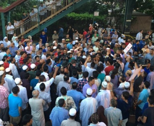 طالب المتظاهرون بتحقيق العدالة