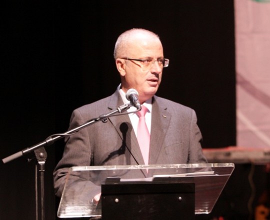 د. رامي الحمدالله خلال كلمته اليوم - وفا 