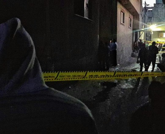 من مكان الجريمة