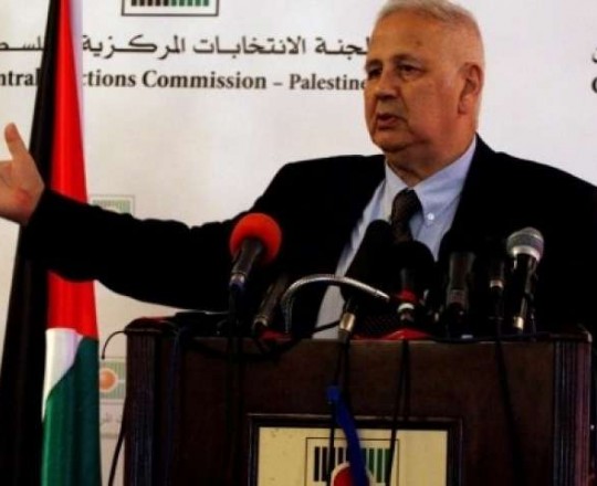 حنا ناصر رئيس لجنة الانتخابات المركزية