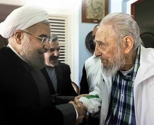 روحاني وفيدل كاسترو 