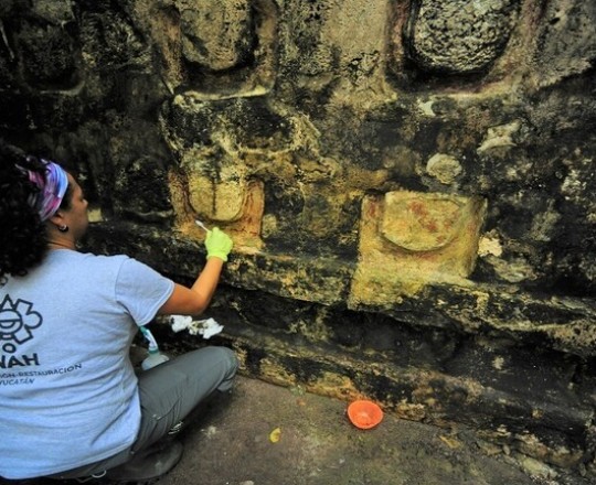 صورة لأحد الهياكل المكتشفة في مدينة كولوبا