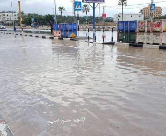 غرق شارع صلاح الدين