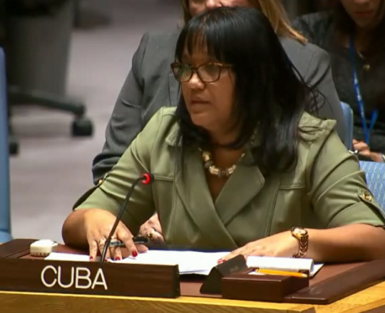 Viceministra del Ministerio de Relaciones Exteriores, Anayansi Rodríguez Camejo