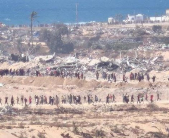 معسكر المساعدات التابع للشركة الأميريكية برفح..