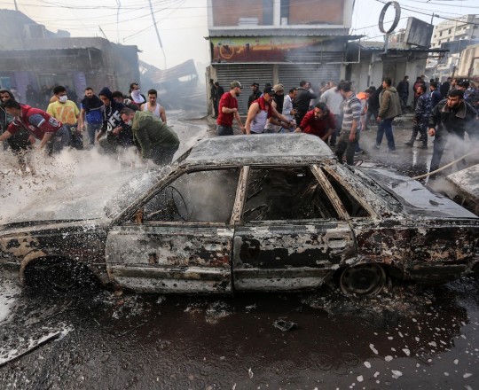 النصيرات الحريق حريق النصيرات 