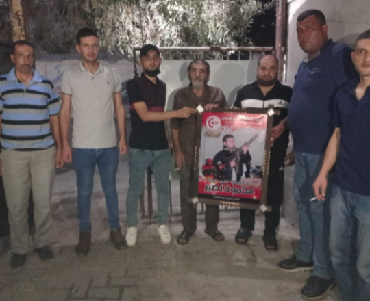 الشعبية في شمال القطاع تزور عائلة الرفيق الشهيد محمود نصير في الذكرى الثانية عشر لاستشهاده