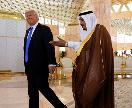 ترامب والملك السعودي