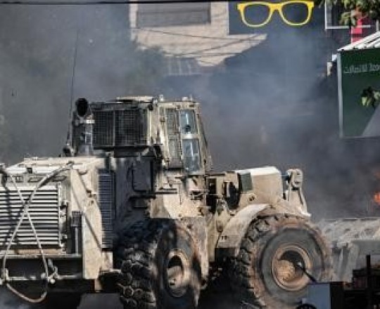 الجرفات الإسرائيلية في طوباس ٢٨ أغسطس الماضي، وكالات