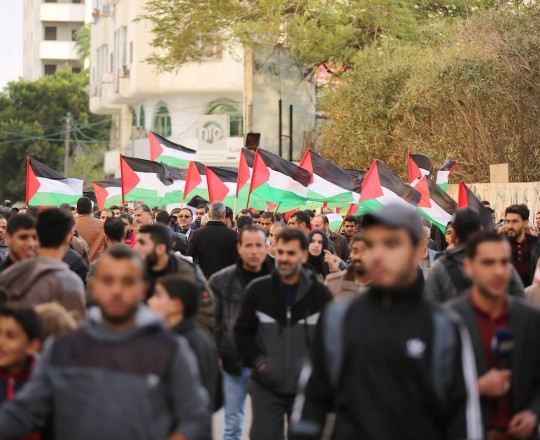 من مسيرات الغضب في غزة اليوم