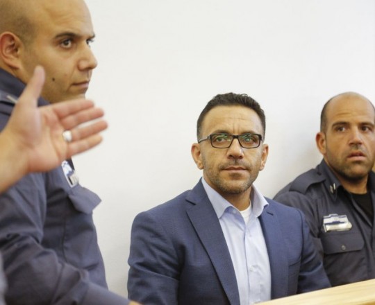 محافظ القدس أثناء محاكمته 