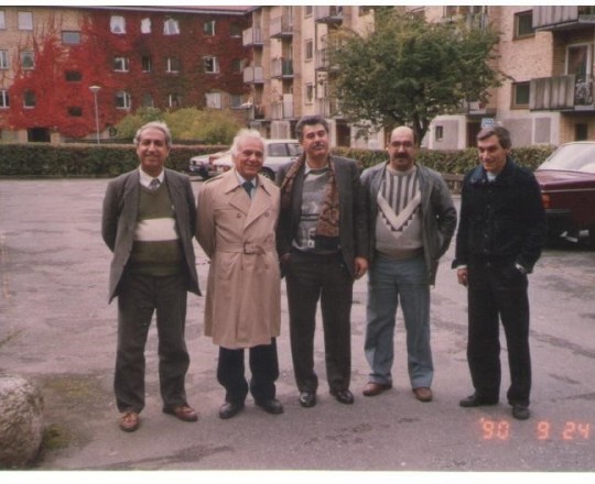 رسم توضيحي 1 : ابراهيم أحمد، وعبد الغني الخليلي، و شعبان، ولؤي أبو التمن، وصباح بوتاني