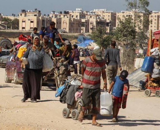 نزوح مستمر منذ ثلاث أيام في غزة