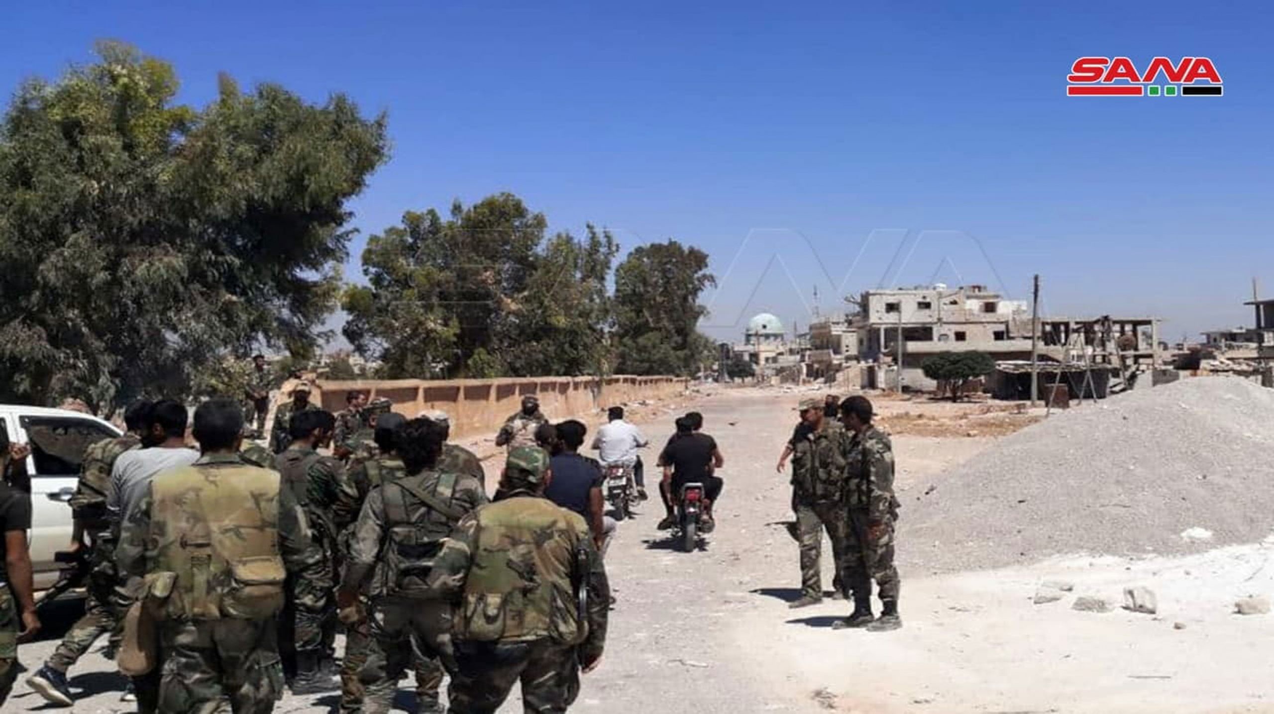 الجيش السوري يدخل منطقة درعا البلد ويستعد لعمليات التمشيط (2).jpg